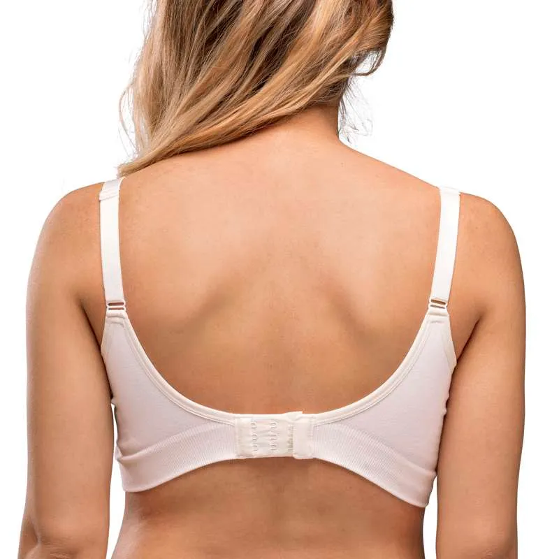 Carriwell New Mum - Seamless Organic Nursing Bra (White) Small
