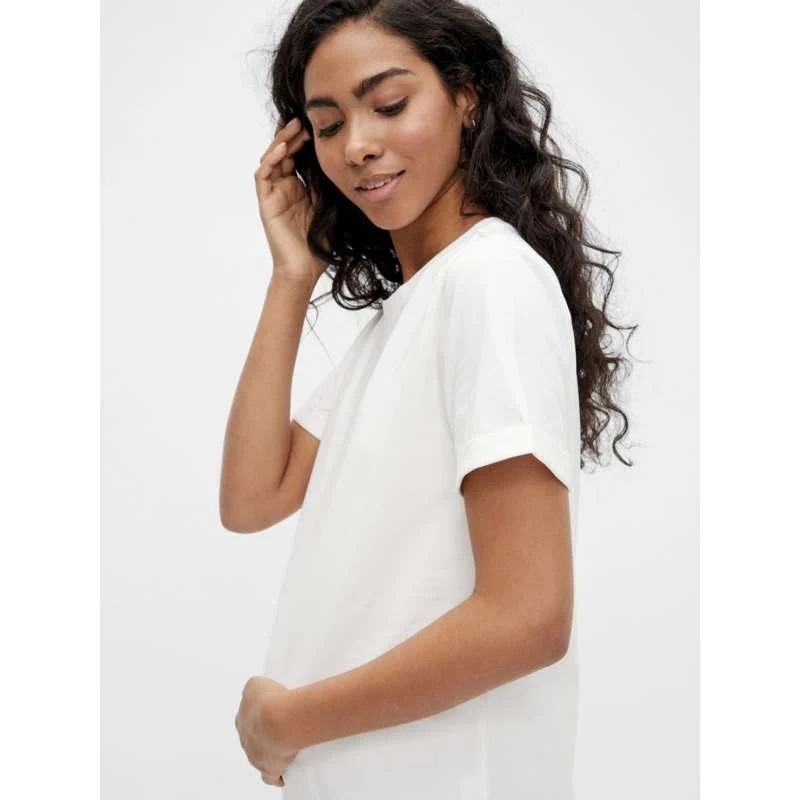 Mamalicious MLEVA Jersey Graviditetstop - Hvid Xs