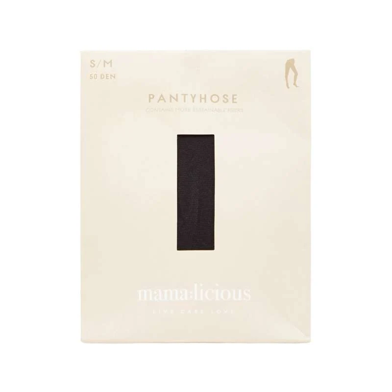Mamalicious MLSABINE Maternity tights - 2-pack - Black