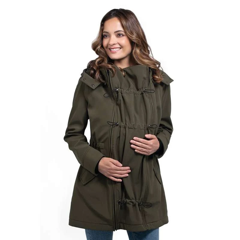 Wombat & Co Shell - Maternity and Carry Jacket - Camo Green S