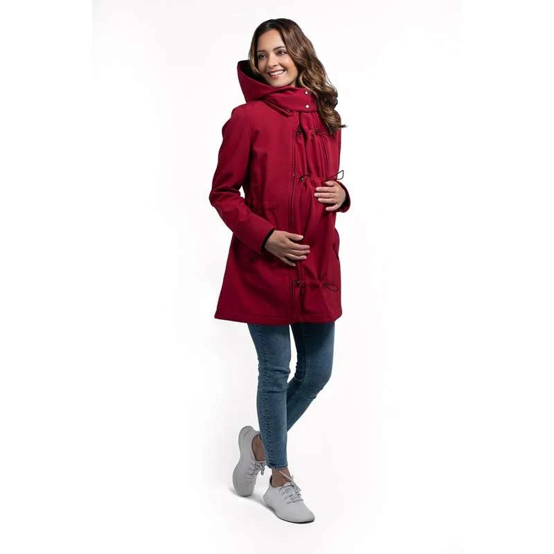 Wombat & Co Shell - Maternity and Carry Jacket - Cherry Red S