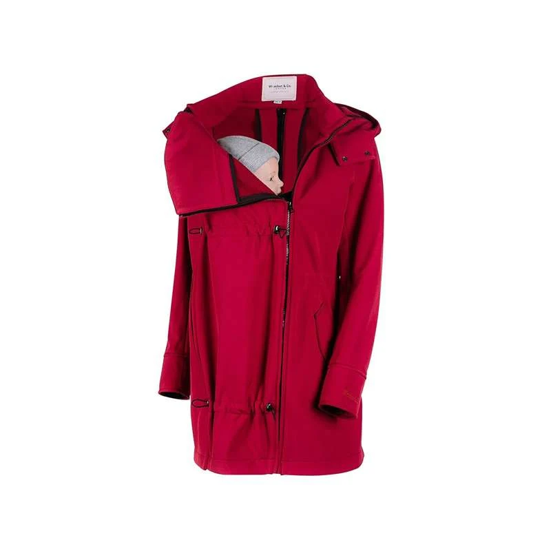 Wombat & Co Shell - Maternity and Carry Jacket - Cherry Red S