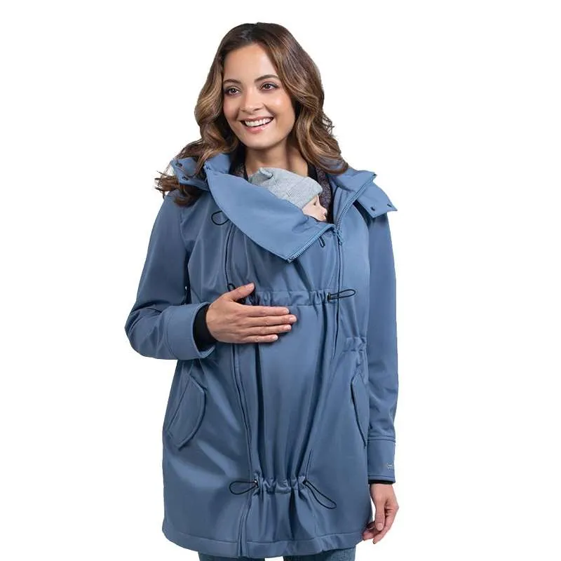 Wombat & Co Shell - Maternity and Nursing Jacket - Light Cobalt S