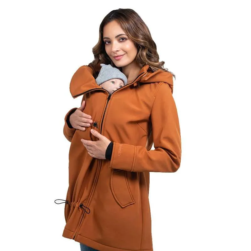 Wombat & Co Shell - Pregnancy and Nursing Jacket - Caramel S