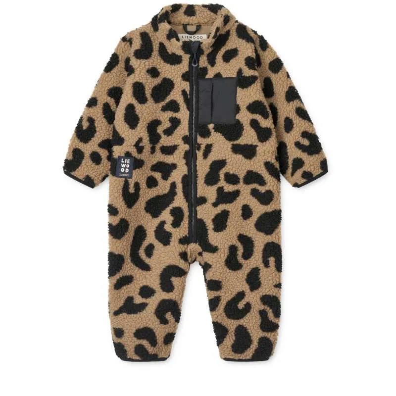 Автентичен дизайнерски Liewood Nolano Pile Jumpsuit - Mega Leo/Oat Mix 68