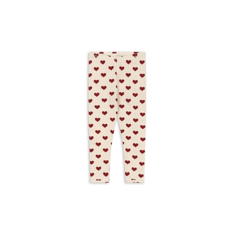 Konges Sløjd Minnie Pants - GOTS - Amour Rouge from Organic Cotton