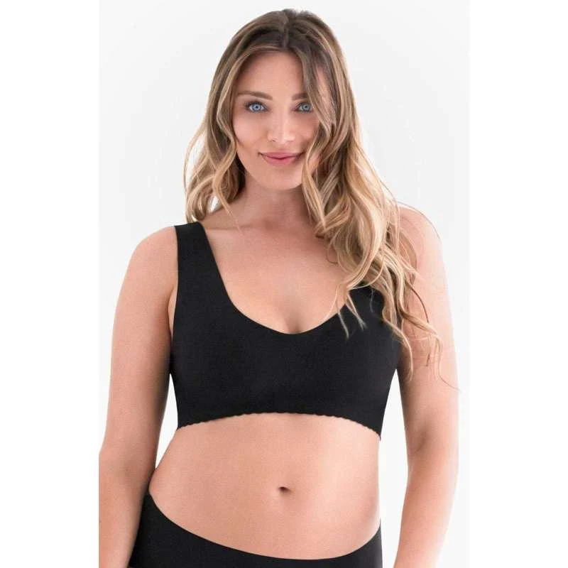 Персонализиран Belly Bandit- ANTI V NECK BRA - Black L