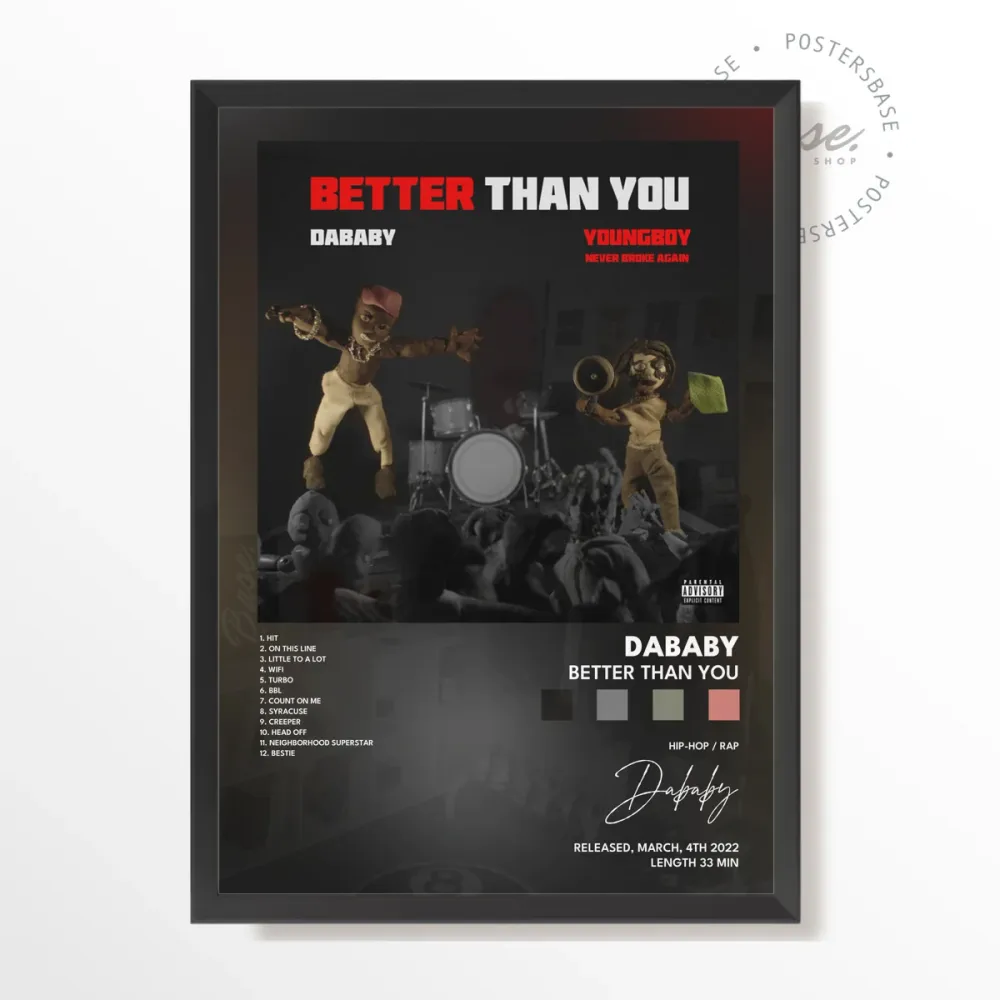 dababy BETTER THAN YOU Light-Up Feature With