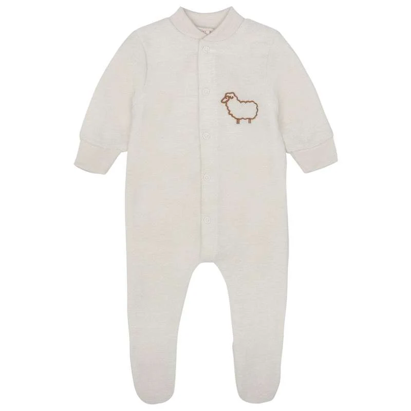 Engel Natur Sleepsuit Feet - Wool Мек флийс - Nature