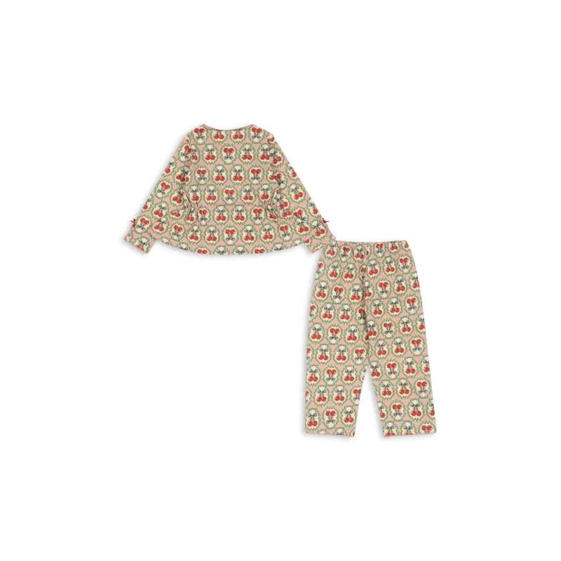 Забавен Konges Sløjd Drey Set - GOTS - Cherry Bow