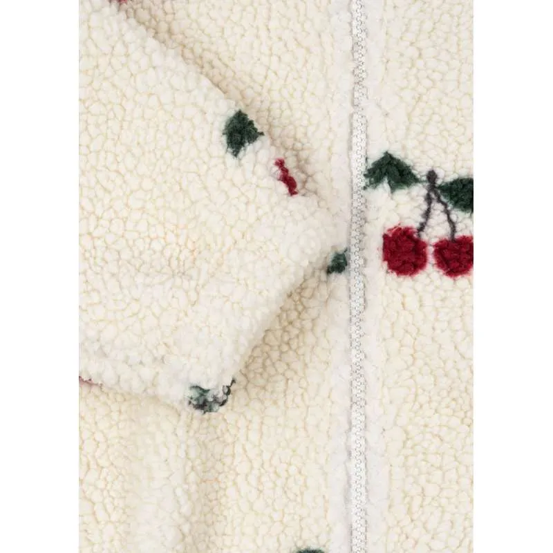 Празничен Konges Sløjd Jody Teddy Jacket - Cherry