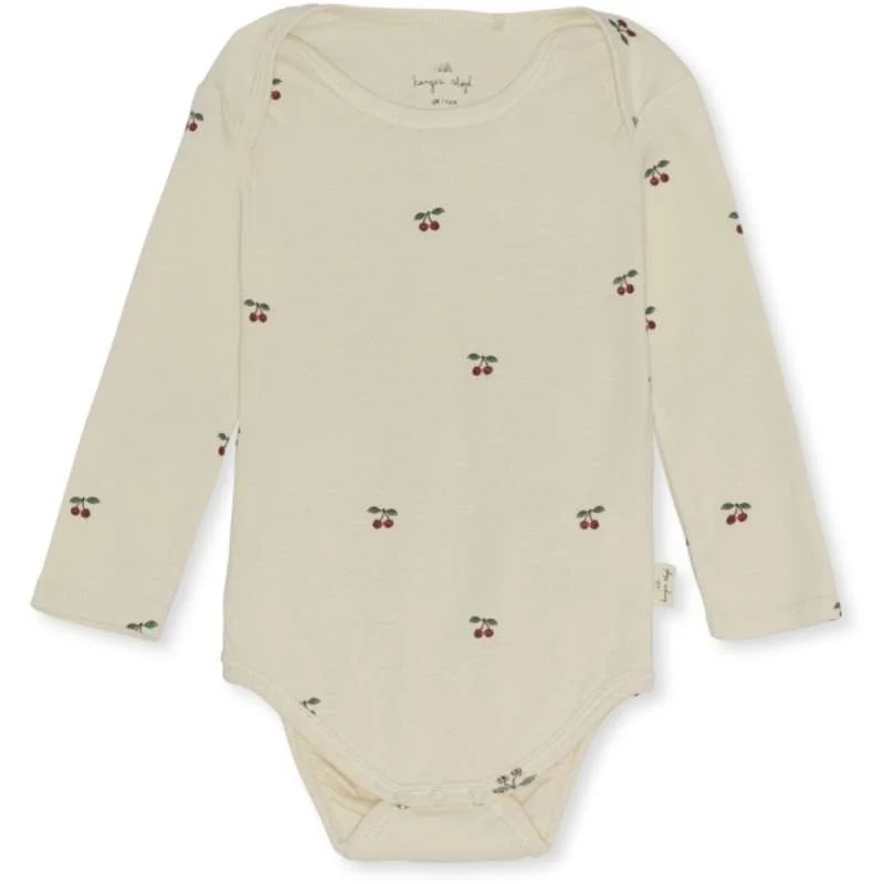 Konges Sløjd Long-sleeved body GOTS - CHERRY