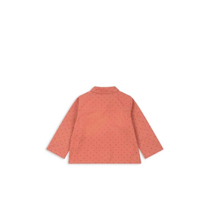 Konges Sløjd Nola Blouse/Jacket - GOTS - Богат махагон Dot | Novelty Gift Idea