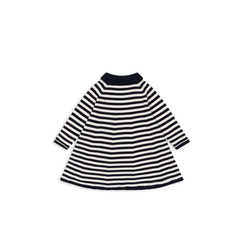 Konges Sløjd Venton Knitted Dress - GOTS - Navy Stripe