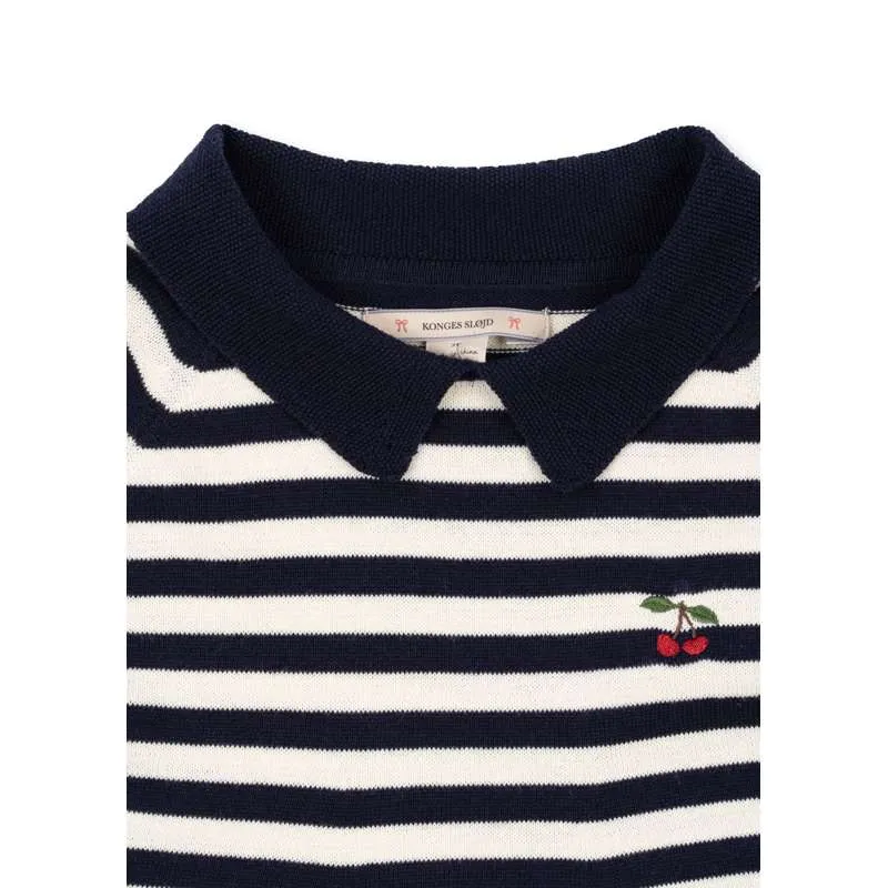 Konges Sløjd Venton Knitted Dress - GOTS - Navy Stripe