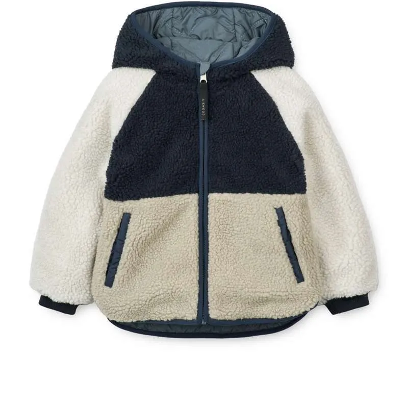 Официално лицензиран Liewood Jackson Reversible Jacket - Whale Сапфир Multi Mix
