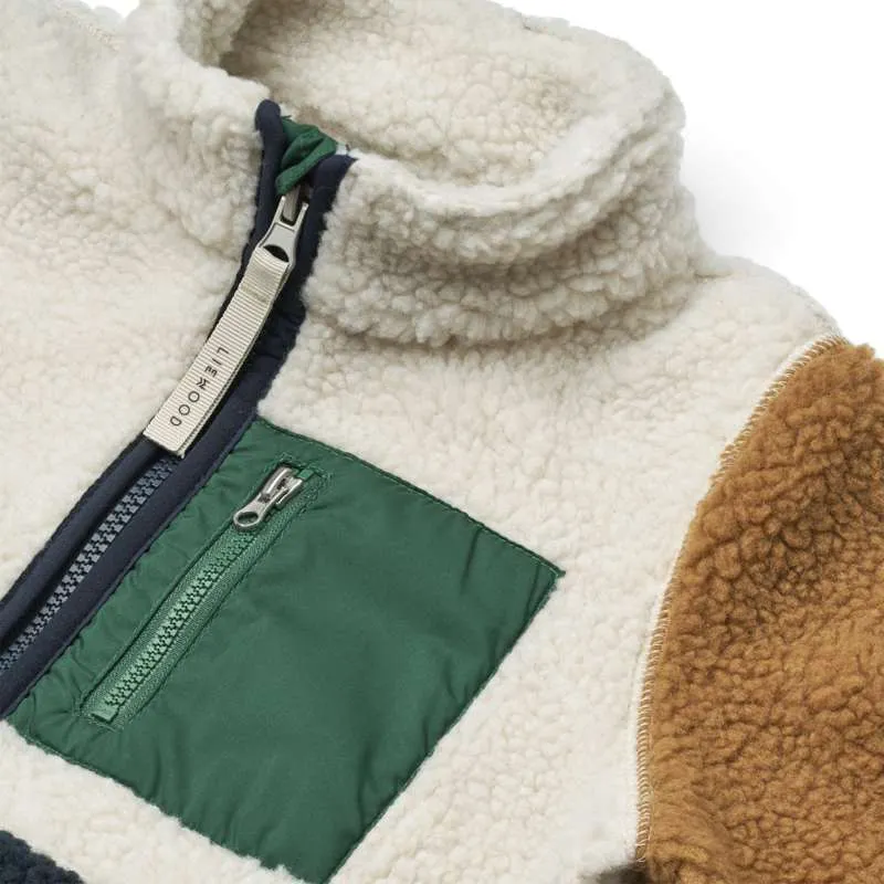 Liewood Nolan Pile Jacket - Classic Navy Multi Mix 80