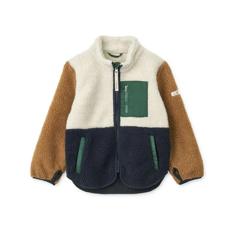 Liewood Nolan Pile Jacket - Classic Navy Multi Mix 80