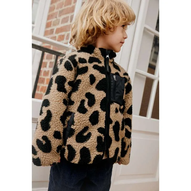 Liewood Nolan Pile Jacket - Mega Leo/Oat Mix Party Favors 152