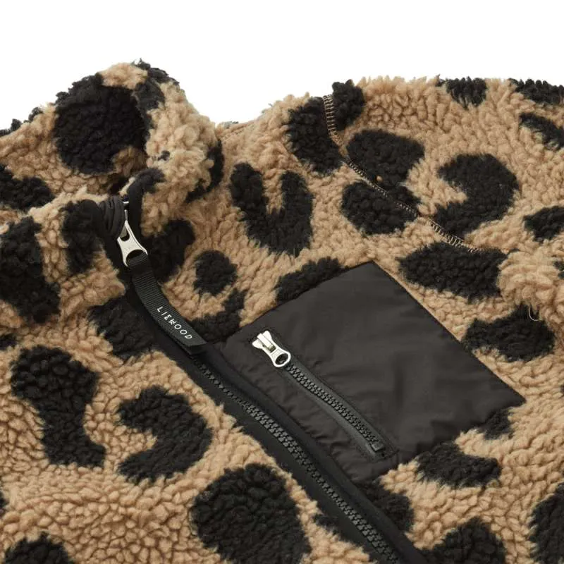 Liewood Nolan Pile Jacket - Mega Leo/Oat Mix Party Favors 152