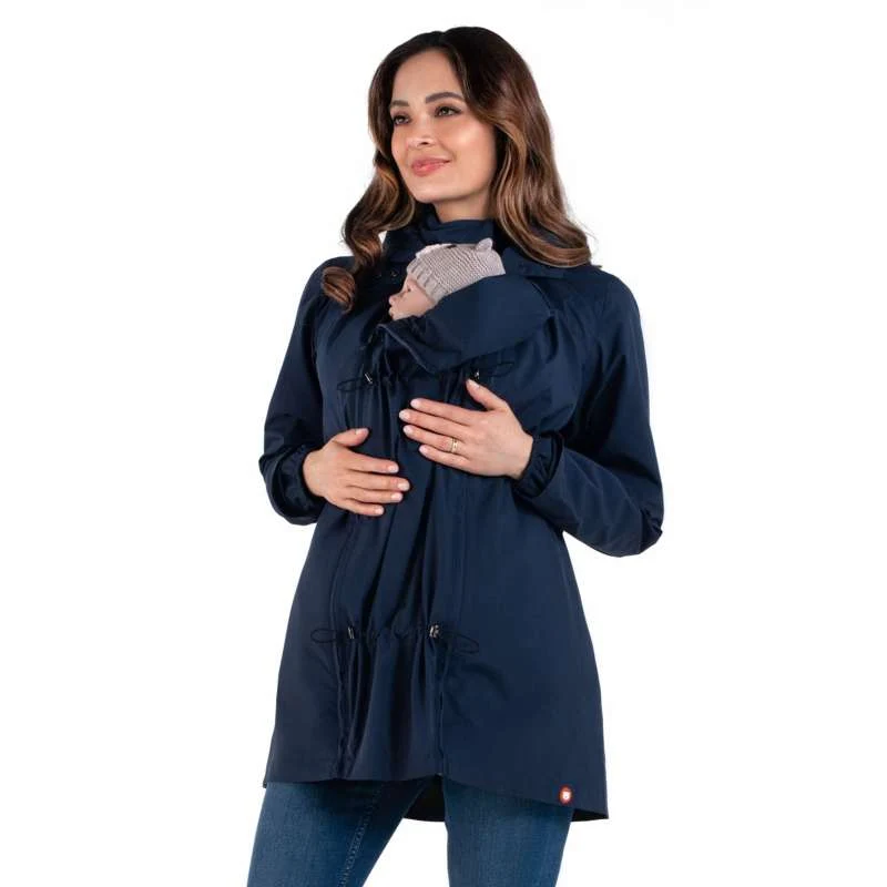 Wombat & Co Numbat Go - Pregnancy and Carrying Jacket - Navy | Novelty Gift Idea S