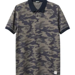 Men's Alessandro Dell'Acqua Polo Shirt Camouflage