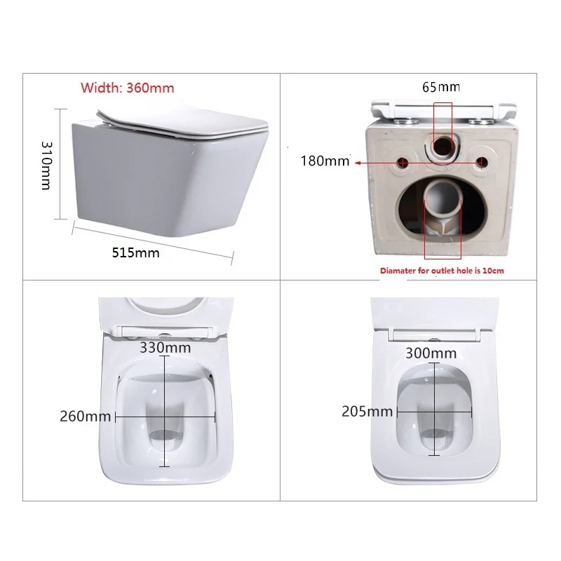 Tornado конзолна тоалетна ICC 5135MB - черен мат
