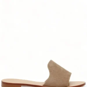 Suede slippers tassel