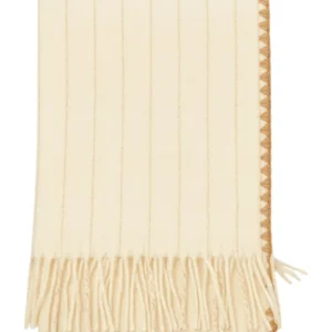 Orosei pure wool pinstripe scarf