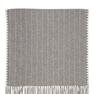 Orosei pure wool pinstripe scarf