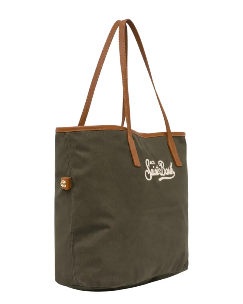 Military Green Nylon City Bag Everyday Use