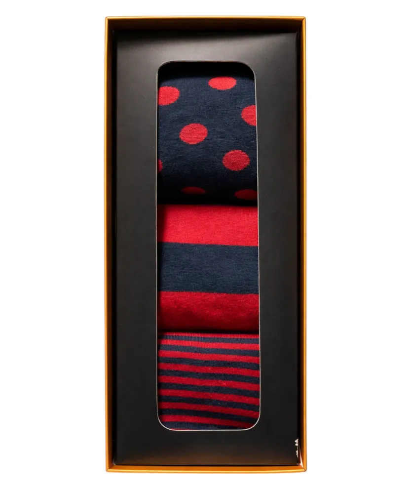 Gift set 3 men's socks Alto Milano pattern