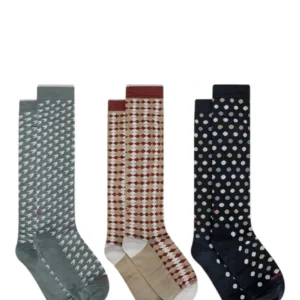 Set 3 Donatello Print 02 Patterned Cotton Blend Socks