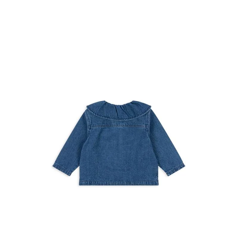 Konges Sløjd Magot Denim Blouse - GOTS - Denim Сапфир Cherry