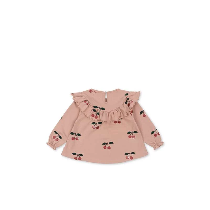 Konges Sløjd Malli Cherry Glitter Blouse - GOTS - My Big Cherry Glitter Mellow 18