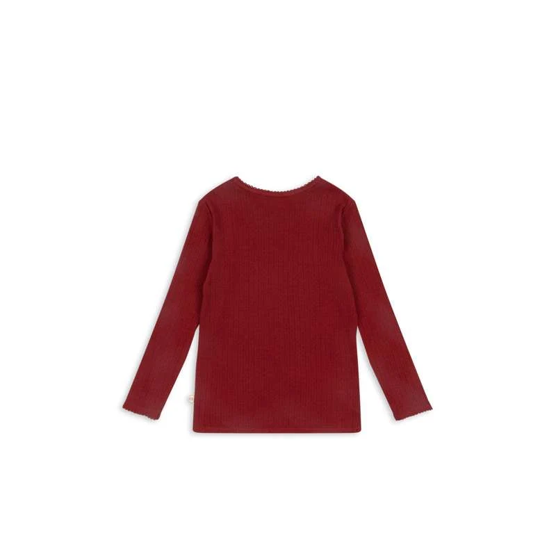 Дишаща и мека Konges Sløjd Minnie Blouse - GOTS - Red Dahlia 9