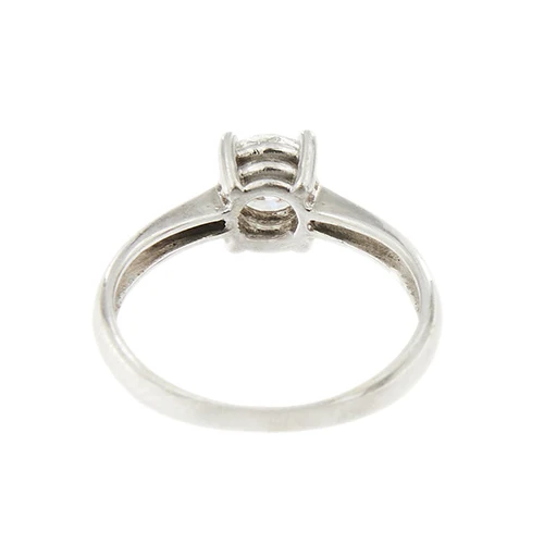 Пръстен Солитер - Диамант 0,50 ct от 18-каратово бяло злато