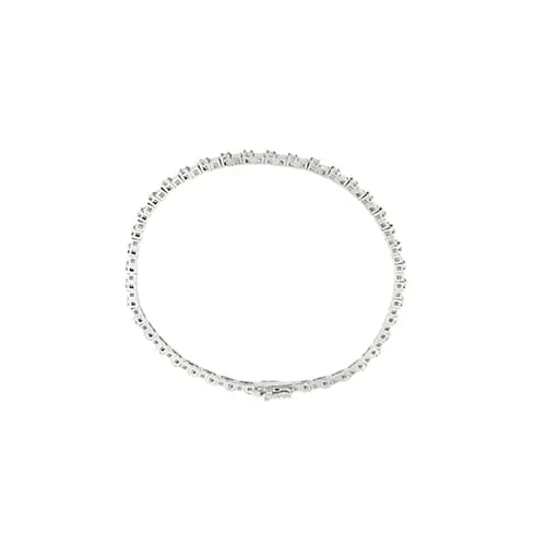 Тенис гривна - от 18-каратово бяло злато и диаманти 0,54 ct