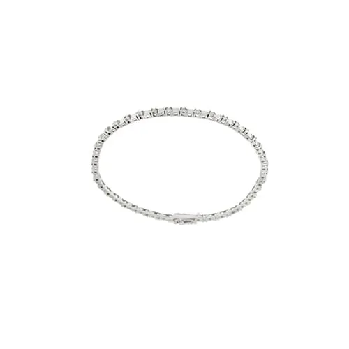 Тенис гривна - от 18-каратово бяло злато и диаманти 0,54 ct