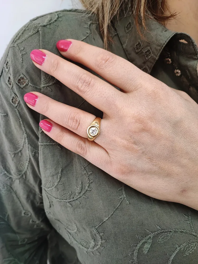 Пръстен Солитер Диамант 0.65ct