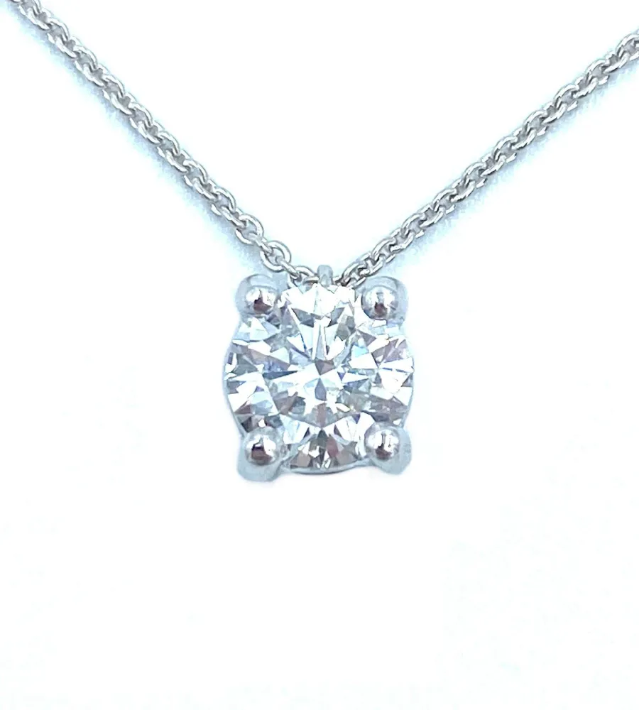 1.00ct F P1 сертифициран диамантен медальон