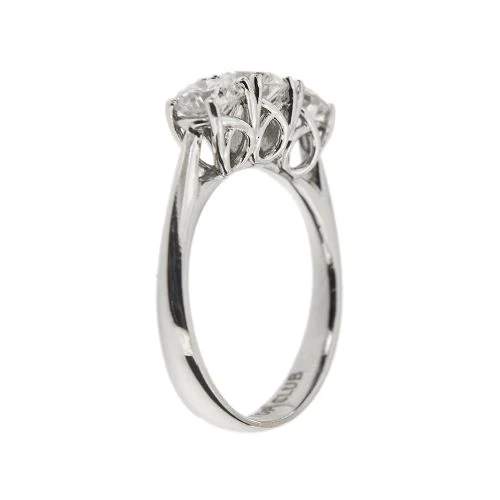 Пръстен трилогия - Диаманти 1,17 ct в 18 ct бяло злато