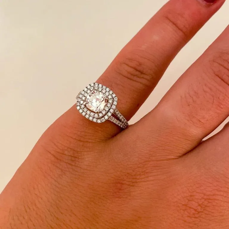 Пръстен Солитер 1.22ct Изключително бяло