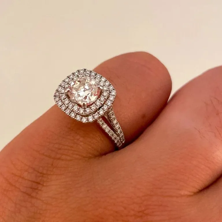 Пръстен Солитер 1.22ct Изключително бяло