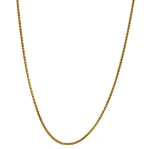 Верига Връзка Бордюрна верига от 18k жълто злато