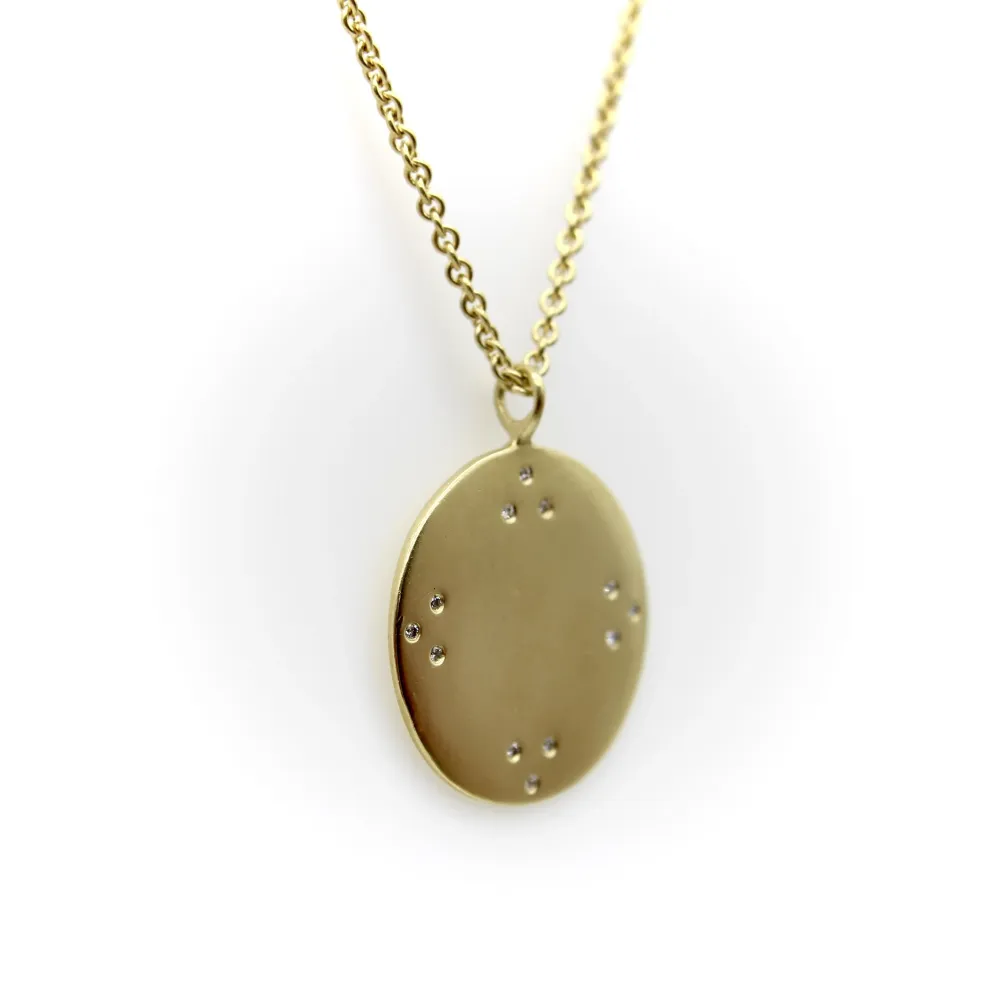 Me & Ro - Тибетско огледално колие от 18K злато и диаманти