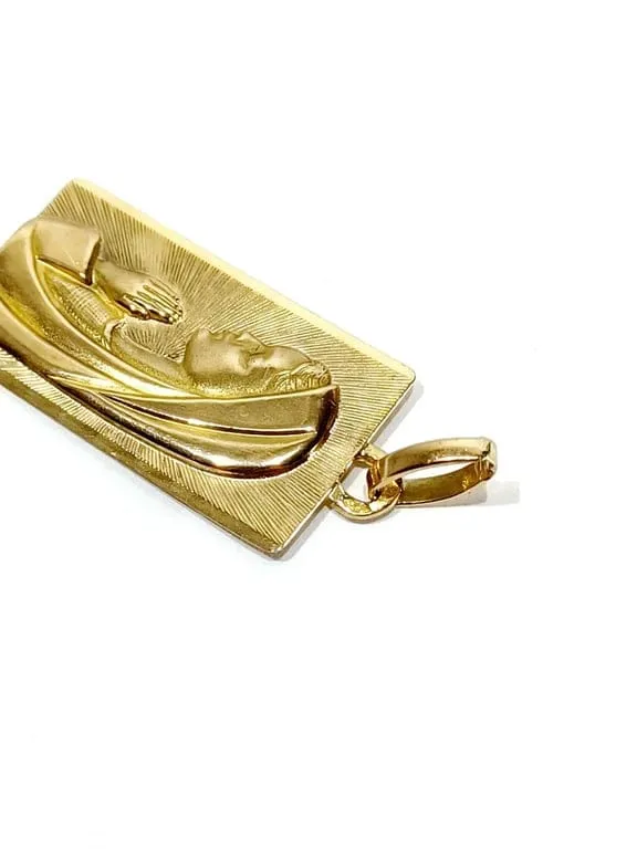 Медаль на Дева Мария Мария от розово злато