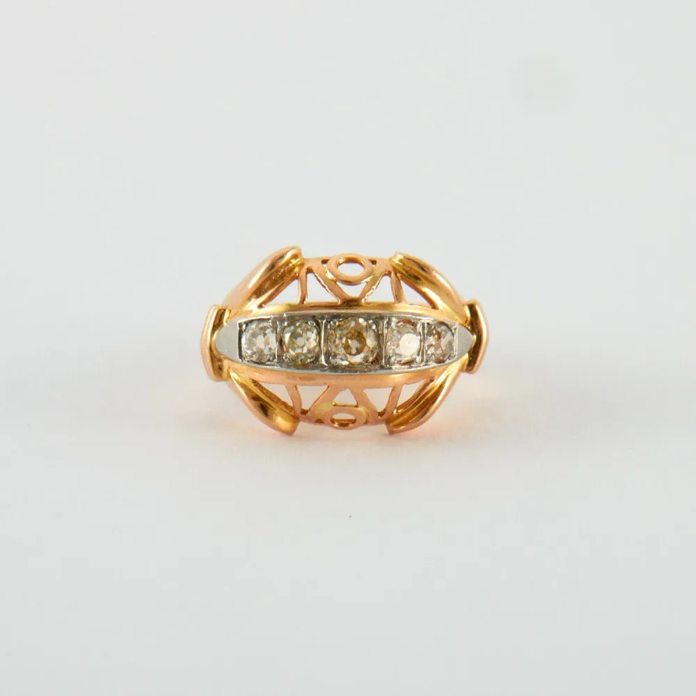 1950 Diamond River Ring