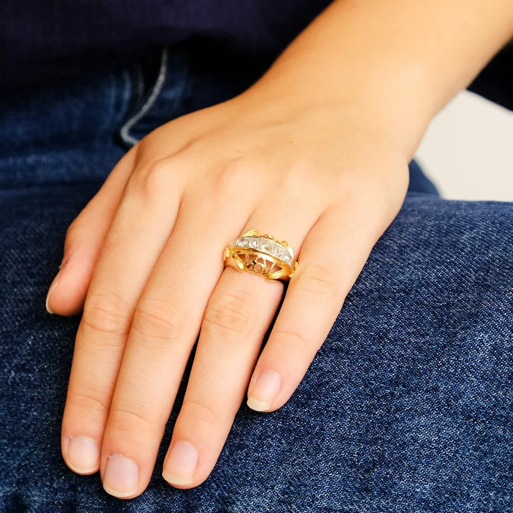 1950 Diamond River Ring
