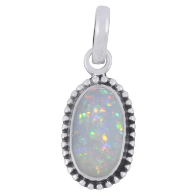 Сребърен медальон с етиопски опал | Модел 4